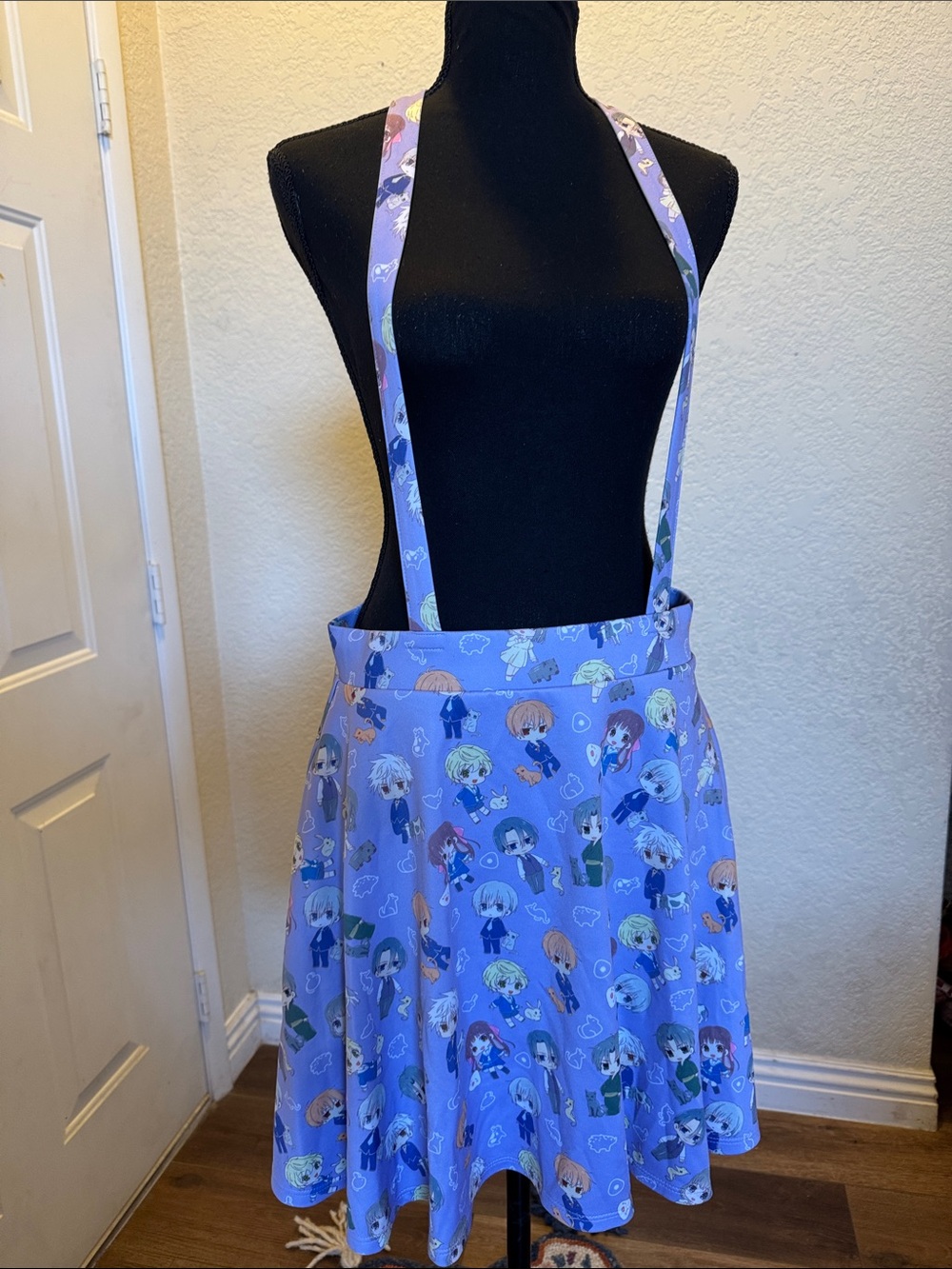 Hot Topic Fruits Basket Lilac Anime Character Suspender Skirt size Large